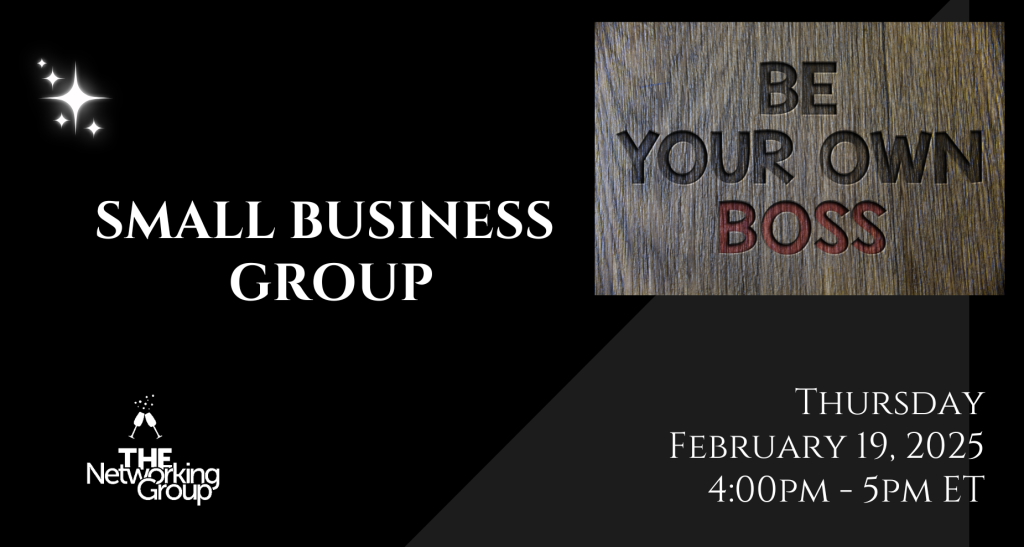 Small Business Group professional services specialty group for TNG members, supporting entrepreneurs and small business owners within THE Networking Group.